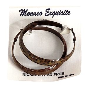 Fashion Jewelry Exquisite Hoop Style Earrings Leopard Print Brown